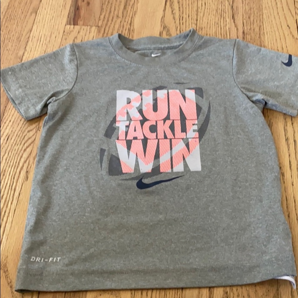 Grey Nike shirt